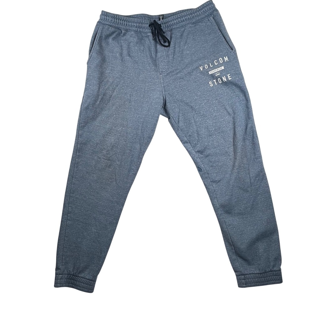 Volcom Stone Sweatpants Large Blue‎ Graphic Joggers